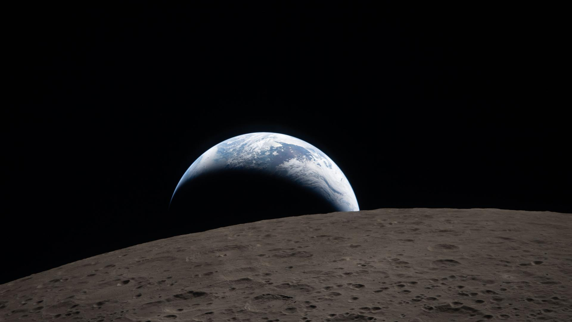 Moon from space